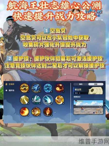 航海王壮志雄心，赏金战力飙升秘籍