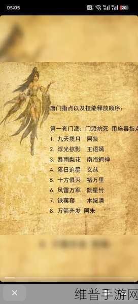 天龙八部手游，唐门被抗技能的应对策略全解析