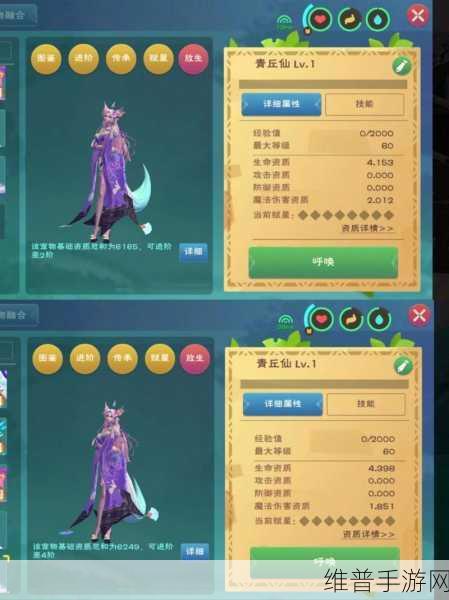创造与魔法，青丘仙资质探秘与攻略指南