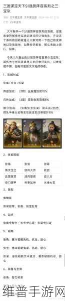 铁杆三国，打造强势阵容的秘籍指南