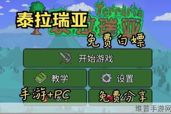 泰拉瑞亚手游，轻松白嫖吸血飞刀秘籍大公开