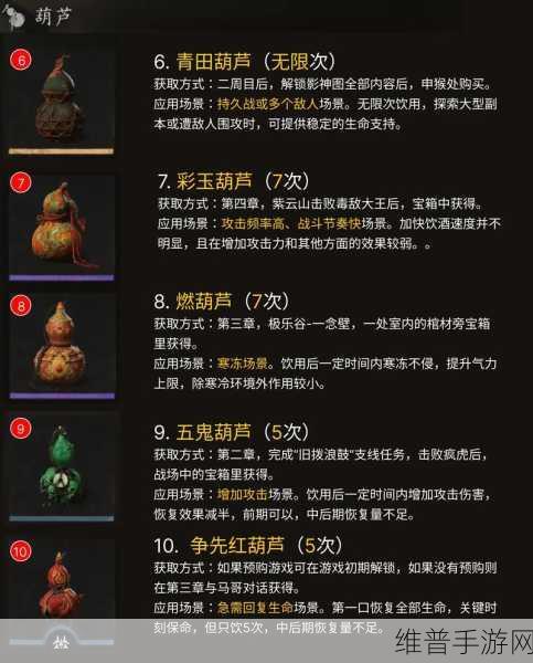黑神话悟空葫芦升级全攻略