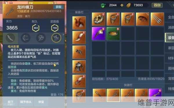 妄想山海横刀必备技能完美搭配攻略