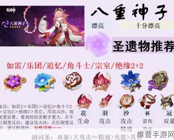原神八重神子圣遗物词条的完美搭配指南