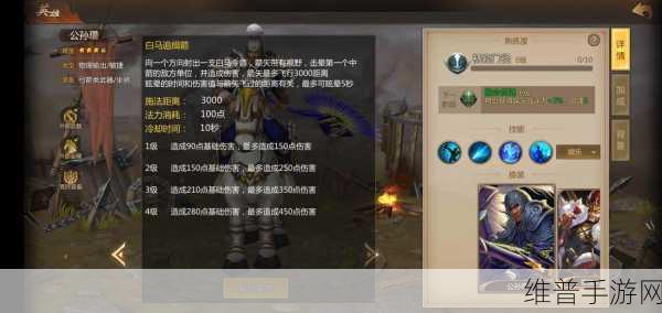 少年三国志2公孙瓒深度解析，武将技能属性及天赋全介绍