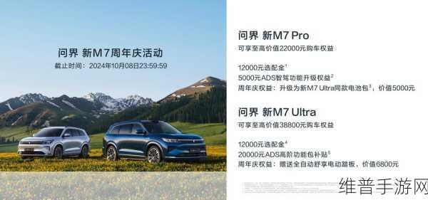 问界新M7系列引领风潮,累计交付破20万辆,手游跨界合作再添新篇章