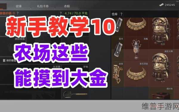 暗区突围农场出金攻略,全面解析农场出金概率高的位置