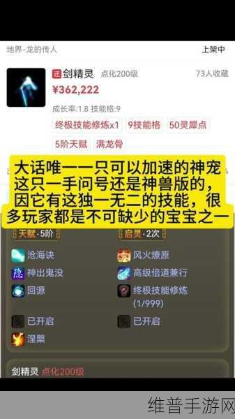 大话西游手游剑精灵全攻略，属性解析与获取途径