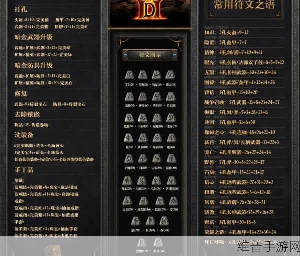暗黑 2 法师必备符文装备大揭秘