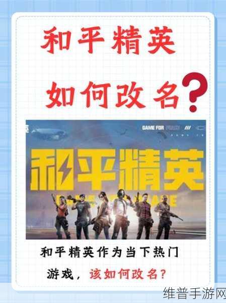 和平精英改名秘籍，多种方法全解析