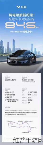 极越07实测惊艳，续航王者助力手游畅玩，一次充电续航846km无忧体验！