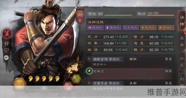 三国志战略版，甘宁阵容搭配秘籍大公开