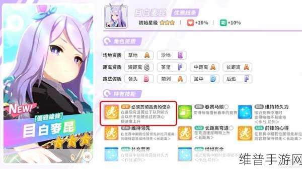 赛马娘闪耀优俊少女长距离选马攻略