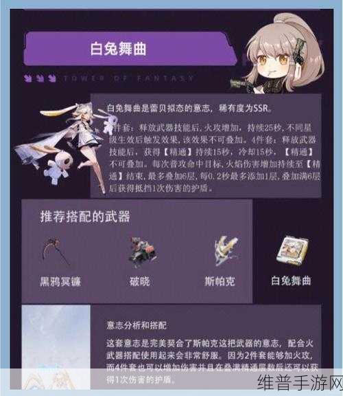 幻塔蕾贝意志搭配指南，斯帕克专属意志深度攻略