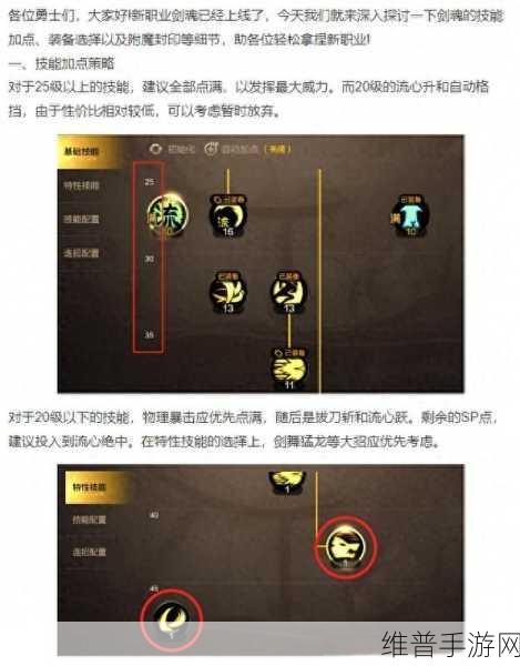 DNF手游深度攻略，剑魂技能加点全解析
