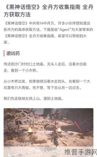 黑神话悟空镜中丹丹方获取全攻略