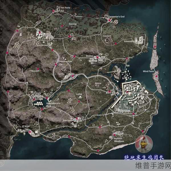 绝地求生全军出击深度攻略，物资分布图与高级物资刷新地点详解