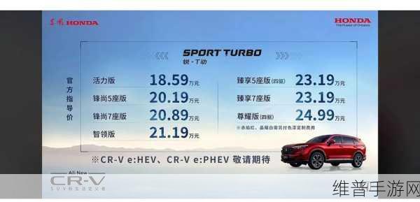 CR-V传奇手游攻略，品质与技术铸就300万辆紧凑型SUV典范之旅