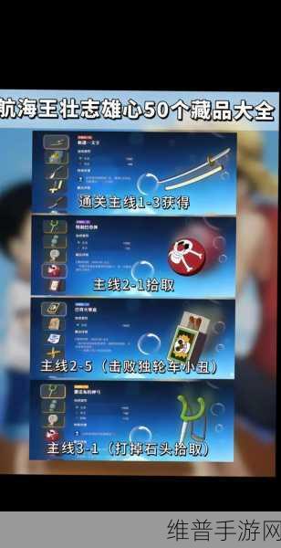 航海王壮志雄心乔巴藏品收集秘籍大公开