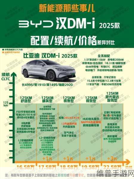 跨界联动，2025款比亚迪汉动力大升级，如何挑选最适合你的配置？手游攻略新视角