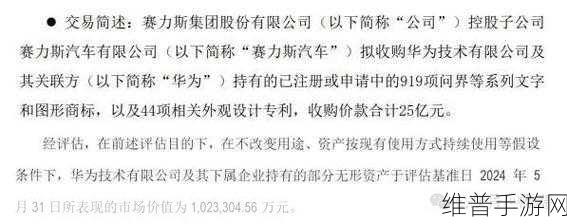 赛力斯盈利之谜在手游领域的启示，体外处理与华为依赖下的真实估值探秘
