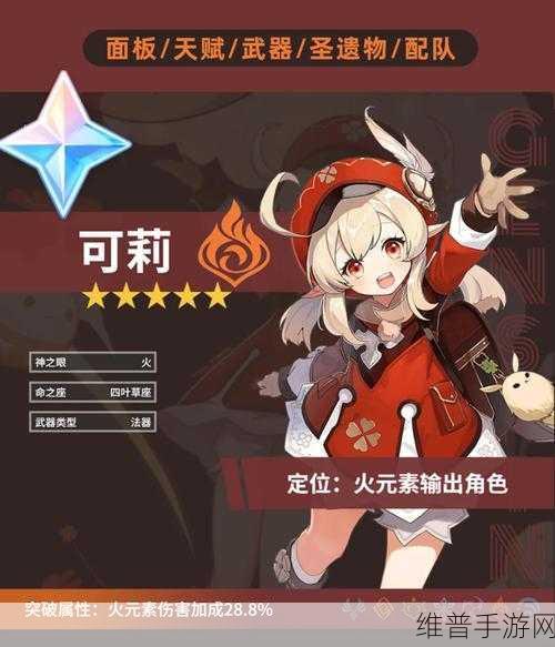 原神可莉最强阵容搭配攻略