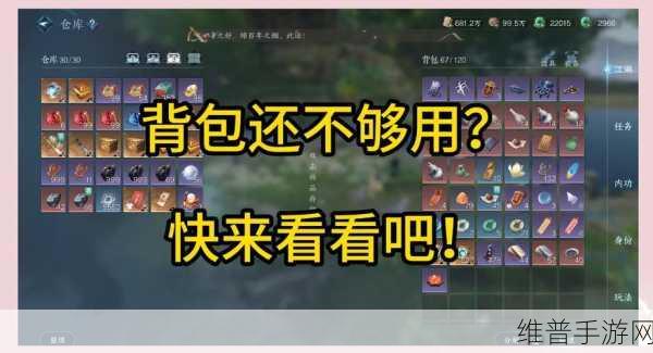 量子特攻背包扩容与整理技巧，资源管理制胜法宝全解析