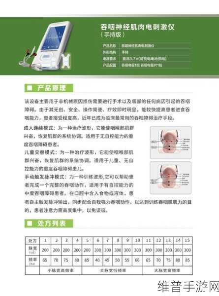 手游玩家必备，揭秘低频脉冲电治疗仪功能特点与使用方法，助力游戏健康体验