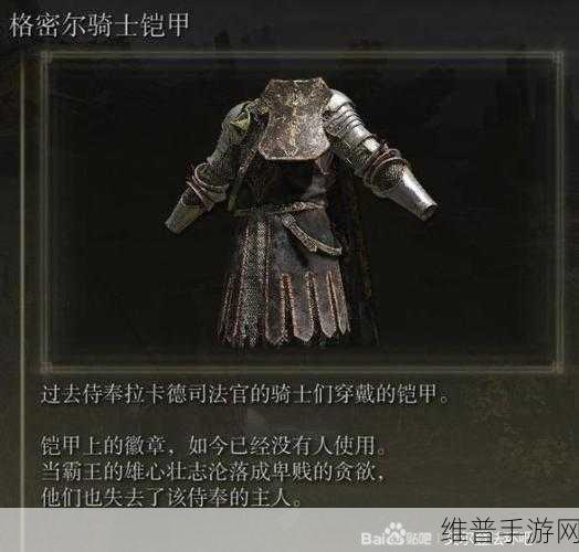 艾尔登法环防具套装推荐,打造你的专属战斗风格