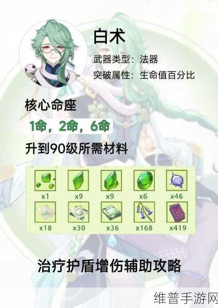 原神白术圣遗物选择指南，打造最强草系奶妈