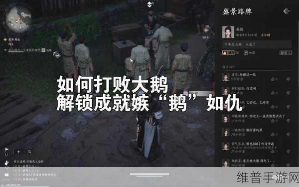 燕云十六声手游攻略，大鹅治疗全解析