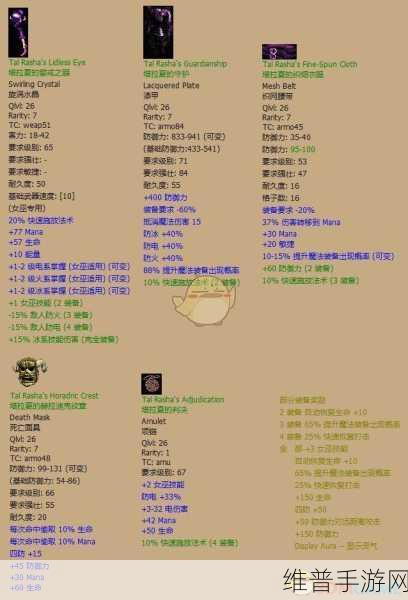 暗黑 2 法师 MF 装备的深度剖析与绝佳推荐
