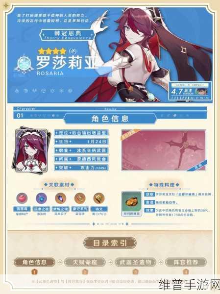 原神，罗莎莉亚武器的绝佳选择指南
