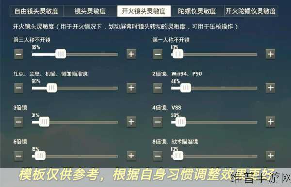 和平精英灵敏度设置全攻略，揭秘吃鸡高手的灵敏度代码