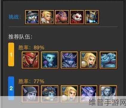刀塔传奇80级竞技场主力队伍配置阵型深度解析