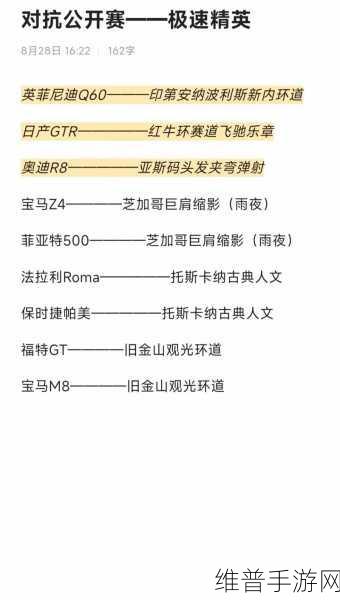 巅峰极速挑战公开赛参赛全攻略