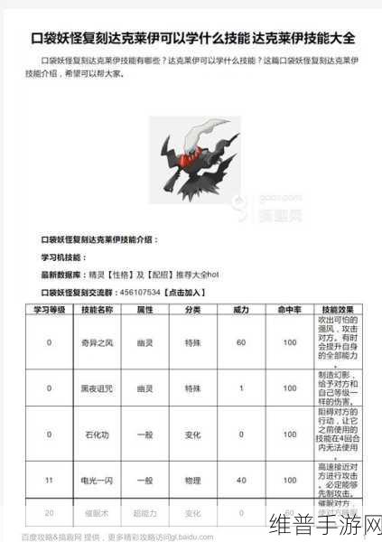 口袋妖怪复刻深度探索，克雷色利亚属性全解析与高效实战配招新攻略