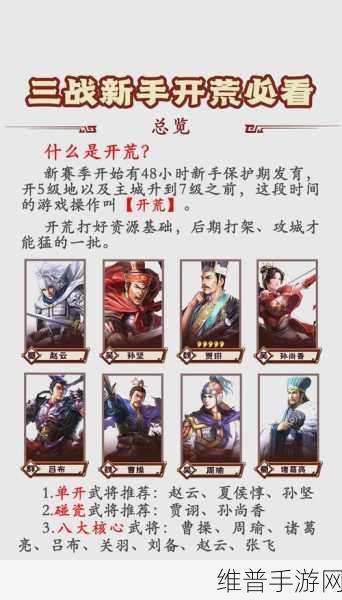 三国志战略版开荒队伍推荐，S1开荒阵容全攻略
