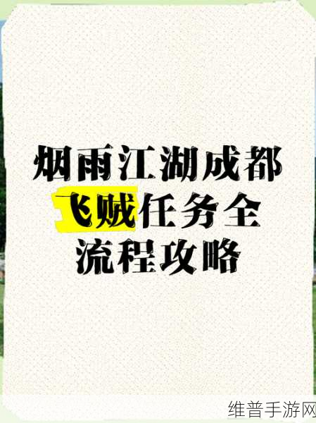烟雨江湖成都飞贼任务全解指南