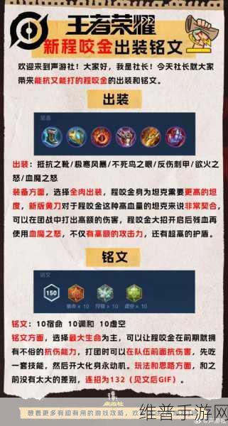 制霸战场,最强程咬金出装与铭文全解析
