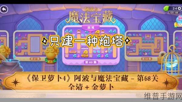 保卫萝卜 4 阿波与魔法宝藏 第 17 关致胜秘籍