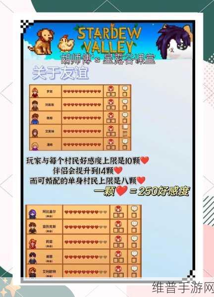 星露谷物语，全面攻略之好感度提升秘籍