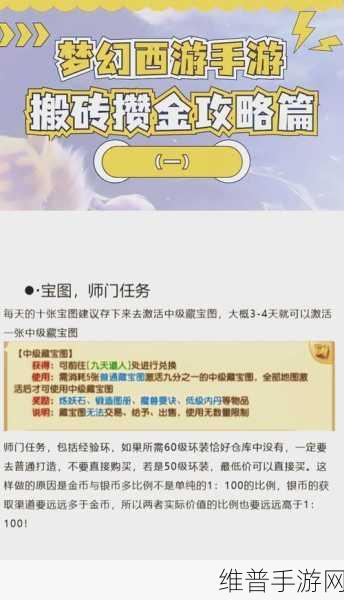 梦幻西游手游攻略，揭秘哪个角色最容易赚钱