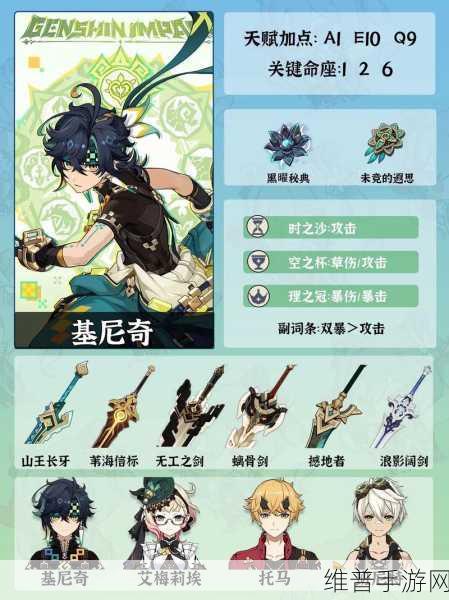 原神基尼奇全方位培养秘籍