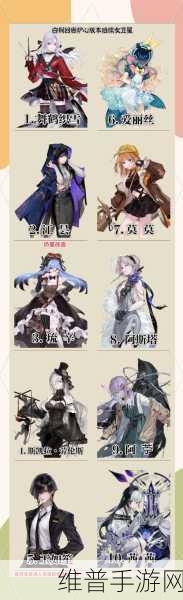 白荆回廊开荒角色大揭秘