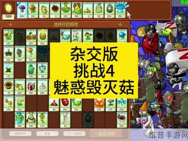 植物大战僵尸魅惑毁灭菇 3 通关秘籍大揭秘