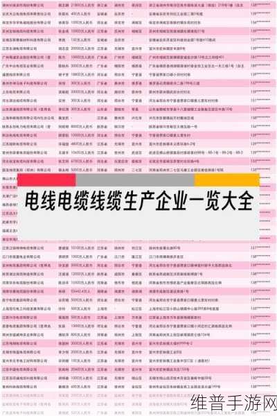 新能源电缆大揭秘，各领域应用与专属类型详解，手游公司视角攻略