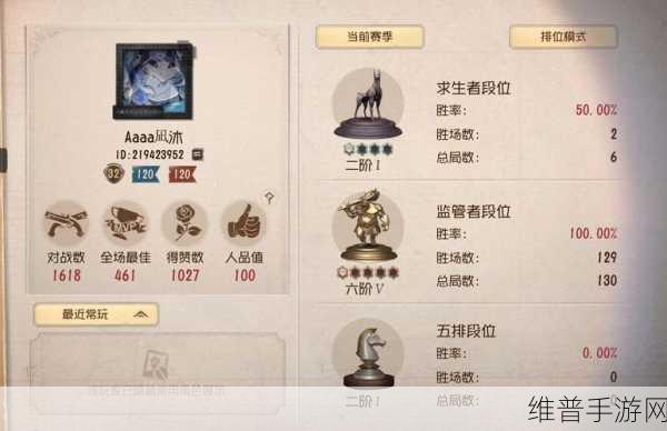第五人格深度攻略，如何科学养育面板号