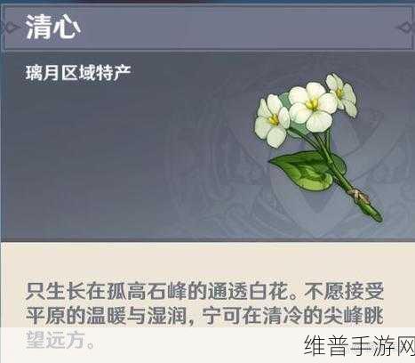 原神手游攻略,探寻清心购买全攻略