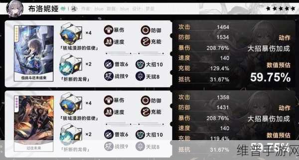 崩坏星穹铁道布洛妮娅遗器搭配全攻略
